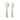 Mushie dinnerware fork spoon Ivory